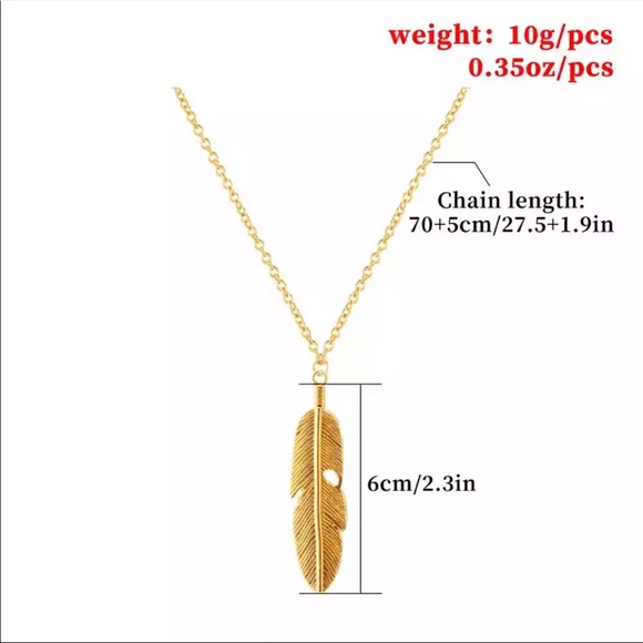 New Pendant long Necklaces Vintage Gold Color - Picture 4 of 5